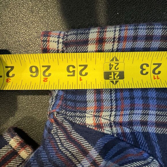 Marmot Mountain Works XXL Lightweight Flannel Button Up Shirt Blue Check Plaid - Picture 6 of 7